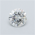 Natural Diamond 0.40 Carats, Round with Excellent Cut, H Color, VVS2 Clarity and Certified by GIA