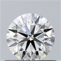 Natural Diamond 0.60 Carats, Round with Very Good Cut, J Color, VVS2 Clarity and Certified by GIA