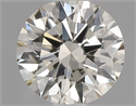 Natural Diamond 0.50 Carats, Round with Very Good Cut, K Color, VVS2 Clarity and Certified by GIA