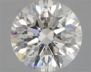 Picture of Natural Diamond 3.03 Carats, Round with Excellent Cut, I Color, I1 Clarity and Certified by GIA