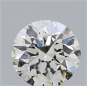 Natural Diamond 0.41 Carats, Round with Excellent Cut, H Color, SI1 Clarity and Certified by IGI