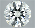 Natural Diamond 8.01 Carats, Round with Excellent Cut, K Color, VVS2 Clarity and Certified by IGI