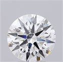 Natural Diamond 3.01 Carats, Round with Excellent Cut, F Color, SI1 Clarity and Certified by GIA