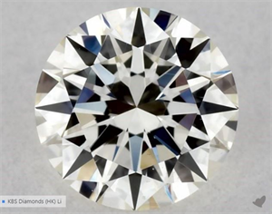 Picture of Natural Diamond 0.41 Carats, Round with Excellent Cut, J Color, VS2 Clarity and Certified by GIA