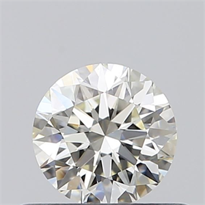 Picture of Natural Diamond 0.43 Carats, Round with Excellent Cut, K Color, VS1 Clarity and Certified by GIA