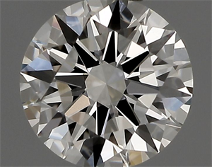 Picture of Natural Diamond 0.41 Carats, Round with Excellent Cut, H Color, VVS2 Clarity and Certified by GIA