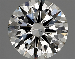 Picture of Natural Diamond 2.01 Carats, Round with Excellent Cut, I Color, SI1 Clarity and Certified by IGI