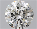 Natural Diamond 2.50 Carats, Round with Excellent Cut, I Color, SI1 Clarity and Certified by GIA