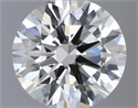 Natural Diamond 0.40 Carats, Round with Excellent Cut, H Color, SI1 Clarity and Certified by IGI