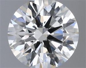 Picture of Natural Diamond 0.40 Carats, Round with Excellent Cut, H Color, SI1 Clarity and Certified by IGI