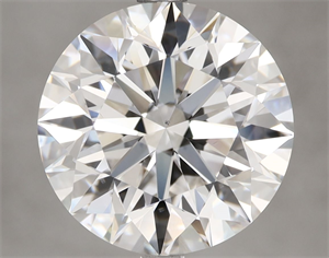 Picture of Natural Diamond 5.02 Carats, Round with Excellent Cut, E Color, VS2 Clarity and Certified by GIA