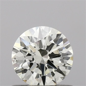 Picture of Natural Diamond 0.55 Carats, Round with Excellent Cut, I Color, SI1 Clarity and Certified by IGI