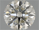 Natural Diamond 0.51 Carats, Round with Excellent Cut, I Color, SI1 Clarity and Certified by IGI