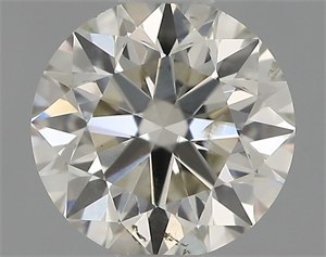 Picture of Natural Diamond 0.51 Carats, Round with Excellent Cut, I Color, SI1 Clarity and Certified by IGI