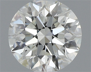 Picture of Natural Diamond 0.52 Carats, Round with Excellent Cut, J Color, VS1 Clarity and Certified by GIA