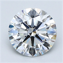 Natural Diamond 1.40 Carats, Round with Excellent Cut, F Color, VVS1 Clarity and Certified by GIA