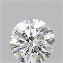 Natural Diamond 0.41 Carats, Round with Excellent Cut, F Color, SI2 Clarity and Certified by GIA