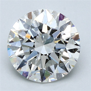 Picture of Natural Diamond 2.01 Carats, Round with Excellent Cut, H Color, VS1 Clarity and Certified by GIA