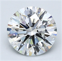 Natural Diamond 2.23 Carats, Round with Excellent Cut, F Color, VS1 Clarity and Certified by GIA