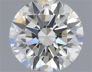 Picture of Natural Diamond 0.56 Carats, Round with Excellent Cut, I Color, VS1 Clarity and Certified by IGI