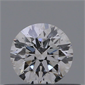 Natural Diamond 0.42 Carats, Round with Excellent Cut, H Color, VVS2 Clarity and Certified by GIA