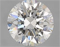 Natural Diamond 1.84 Carats, Round with Excellent Cut, H Color, VVS1 Clarity and Certified by GIA