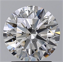 Natural Diamond 2.20 Carats, Round with Excellent Cut, G Color, SI1 Clarity and Certified by GIA