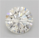 Natural Diamond 0.54 Carats, Round with Very Good Cut, K Color, SI1 Clarity and Certified by GIA