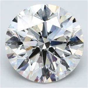 Picture of Natural Diamond 5.52 Carats, Round with Excellent Cut, J Color, SI2 Clarity and Certified by GIA