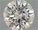 Natural Diamond 0.50 Carats, Round with Excellent Cut, H Color, SI1 Clarity and Certified by IGI