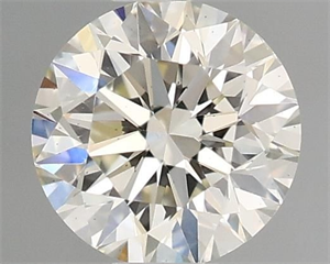 Picture of Natural Diamond 0.41 Carats, Round with Excellent Cut, I Color, VS1 Clarity and Certified by IGI