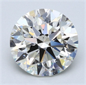 Natural Diamond 3.01 Carats, Round with Excellent Cut, J Color, VS2 Clarity and Certified by GIA