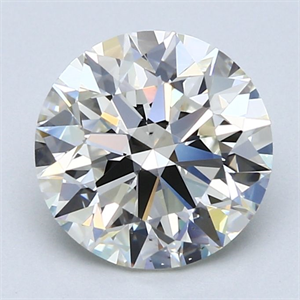 Picture of Natural Diamond 3.01 Carats, Round with Excellent Cut, J Color, VS2 Clarity and Certified by GIA