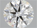 Natural Diamond 0.40 Carats, Round with Excellent Cut, F Color, VS2 Clarity and Certified by GIA