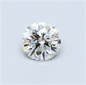 Natural Diamond 0.44 Carats, Round with Very Good Cut, I Color, SI1 Clarity and Certified by GIA