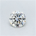 Natural Diamond 0.45 Carats, Round with Excellent Cut, J Color, VVS2 Clarity and Certified by GIA