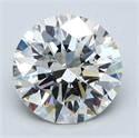 Natural Diamond 2.03 Carats, Round with Excellent Cut, I Color, SI1 Clarity and Certified by GIA