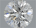 Natural Diamond 0.50 Carats, Round with Excellent Cut, F Color, SI2 Clarity and Certified by GIA