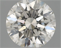 Natural Diamond 0.42 Carats, Round with Excellent Cut, F Color, VS2 Clarity and Certified by IGI