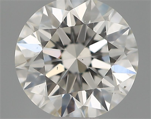 Picture of Natural Diamond 0.42 Carats, Round with Excellent Cut, F Color, VS2 Clarity and Certified by IGI