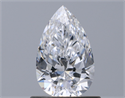 Natural Diamond 0.70 Carats, Pear with  Cut, D Color, VVS1 Clarity and Certified by GIA