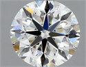 Natural Diamond 0.40 Carats, Round with Very Good Cut, I Color, VVS2 Clarity and Certified by GIA