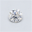 Natural Diamond 0.40 Carats, Round with Good Cut, F Color, SI2 Clarity and Certified by GIA