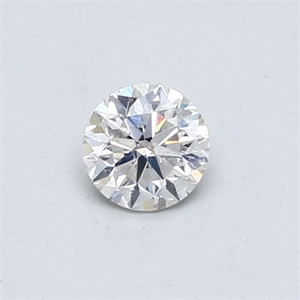 Picture of Natural Diamond 0.40 Carats, Round with Good Cut, F Color, SI2 Clarity and Certified by GIA