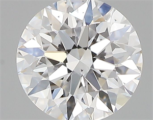 Picture of Natural Diamond 0.43 Carats, Round with Excellent Cut, D Color, VS2 Clarity and Certified by GIA