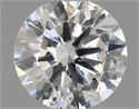 Natural Diamond 0.53 Carats, Round with Excellent Cut, E Color, SI2 Clarity and Certified by IGI