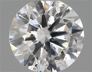 Picture of Natural Diamond 0.53 Carats, Round with Excellent Cut, E Color, SI2 Clarity and Certified by IGI