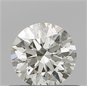 Natural Diamond 0.50 Carats, Round with Excellent Cut, K Color, VS2 Clarity and Certified by IGI