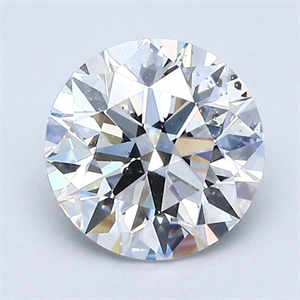 Picture of Natural Diamond 1.51 Carats, Round with Excellent Cut, F Color, SI1 Clarity and Certified by GIA