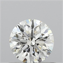 Natural Diamond 0.50 Carats, Round with Excellent Cut, H Color, VS2 Clarity and Certified by IGI